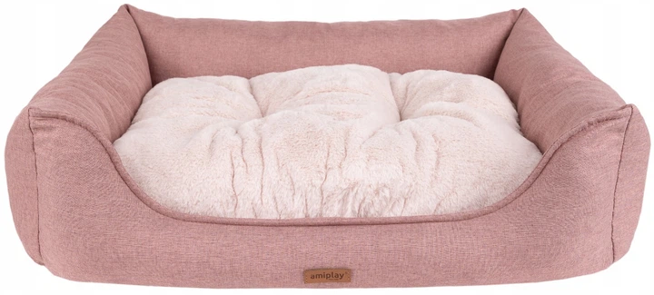 Legowisko dla psów Amiplay Como Sofa S Różowe (5907563312111) - obraz 1
