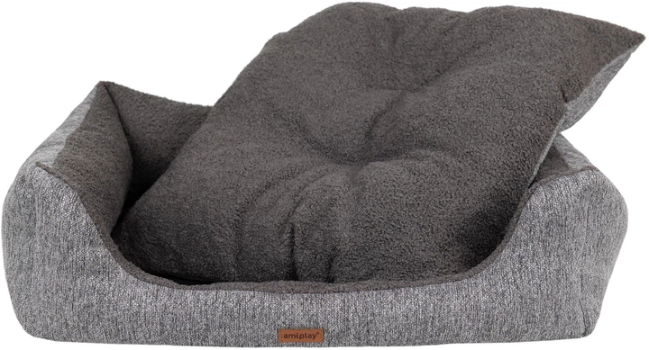 Legowisko dla psów Amiplay Malmo Sofa S Szare (5907563299351) - obraz 3