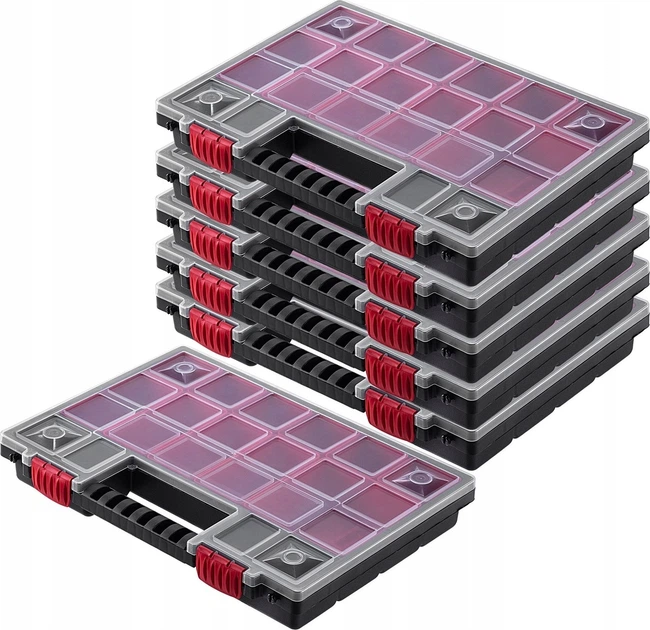 Organizer warsztatowy Kadax KNO35255B 18 szuflad 6 szt. (5903699456989) - obraz 1