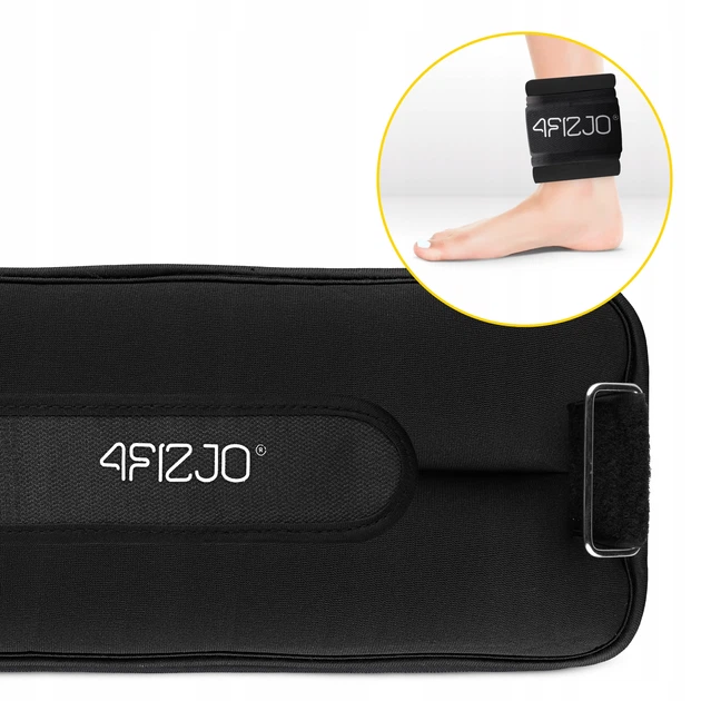 Утяжелители-манжеты для ног и рук 4FIZJO 2 x 2 кг Black (P-5907739311108) - изображение 12