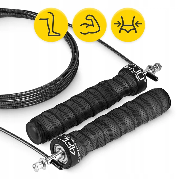 Скакалка скоростная для кроссфита 4FIZJO Speed Rope PRO+ Black (P-5907739313164) - изображение 6