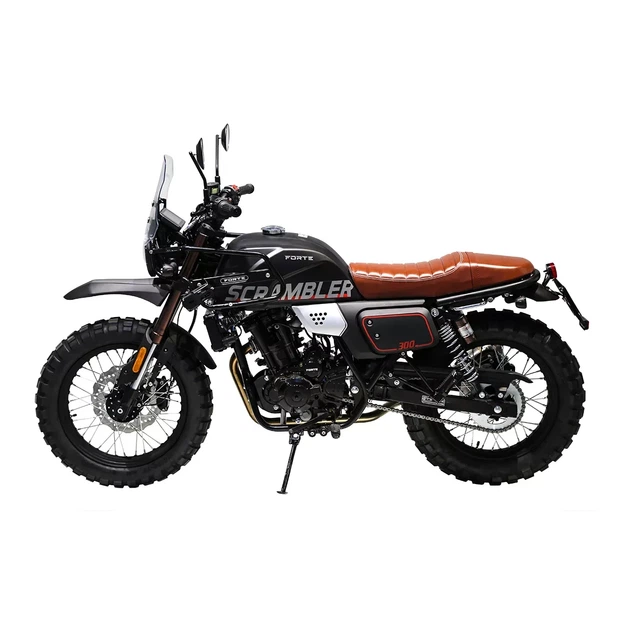 Мотоцикл Scrambler FT300-F6P Forte Чорний - изображение 2