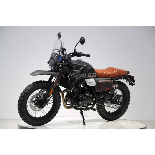 Мотоцикл Scrambler FT300-F6P Forte Чорний - изображение 4