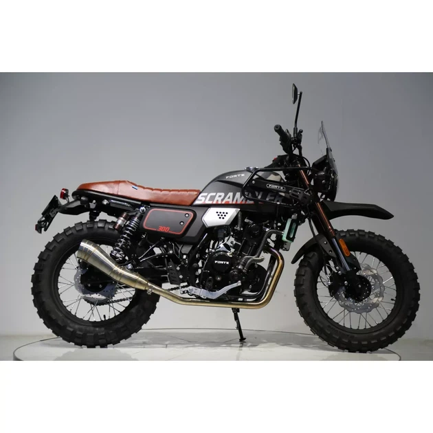 Мотоцикл Scrambler FT300-F6P Forte Чорний - изображение 5
