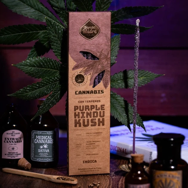 Премиальные грубые аромапалочки Purple Hindu Kush Релакс и Подъем 6 шт. в уп. Sagrada Madre 7798348237303 - изображение 2
