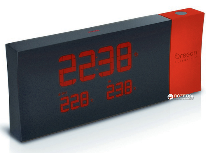 Проекционные часы с будильником OREGON SCIENTIFIC RMR221PN PRYSMA Red ...