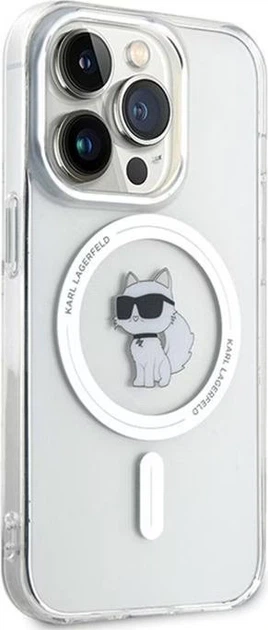 Etui Karl Lagerfeld IML Choupette MagSafe do Apple iPhone 14 Pro Max Transparent (KLHMP14XHFCCNOT) - obraz 2