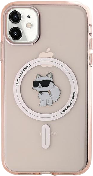 Etui Karl Lagerfeld IML Choupette MagSafe do Apple iPhone 11 Pink (KLHMN61HFCCNOP) - obraz 3