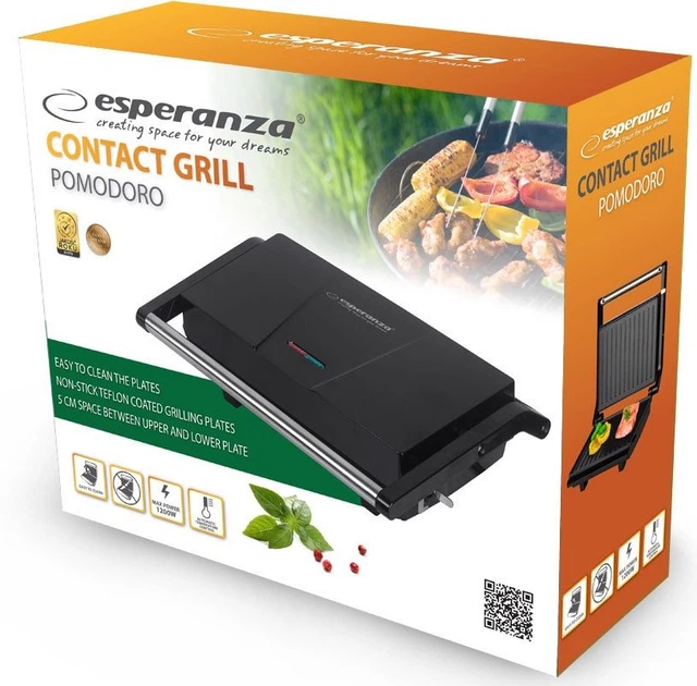 Гриль електричний Esperanza Pomodoro EKG014 (5901299955017) - зображення 1