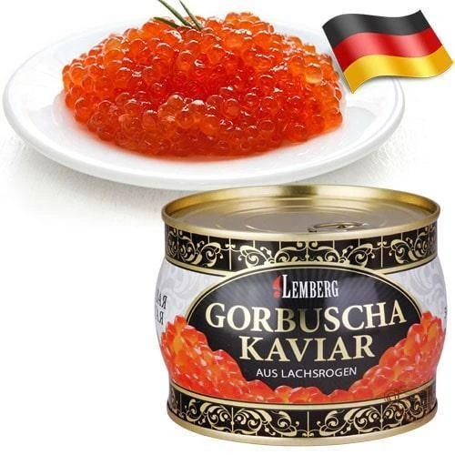 Ікра Лососева Зерниста (Горбуша) LEMBERG Kaviar Alaska Gold 500 г - Фото 3 Ікра Лососева Зерниста (Горбуша) LEMBERG Kaviar Alaska Gold 500 г - изображение 3