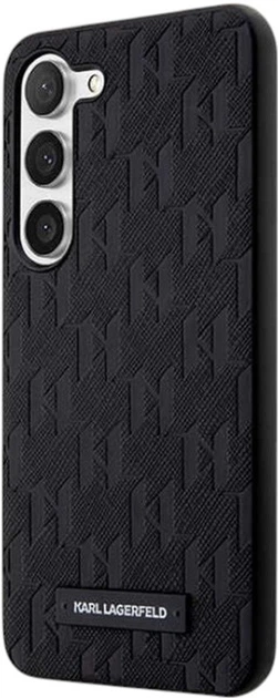 Etui Karl Lagerfeld Saffiano Mono Metal Logo do Samsung Galaxy S24 Plus Black (KLHCS24MSAKLHPK) - obraz 2