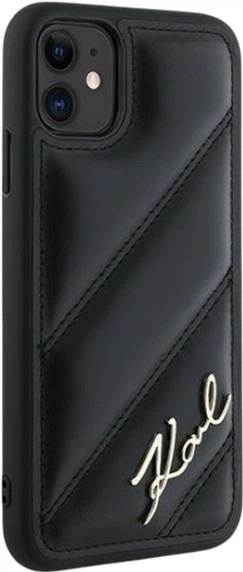 Панель Karl Lagerfeld Diagonal Quilted Script для Apple iPhone 11/Xr Black (KLHCN61PQDSMGK) - зображення 4