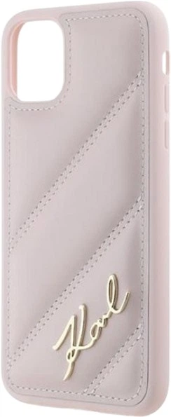 Etui Karl Lagerfeld Diagonal Quilted Script do Apple iPhone 11/Xr Pink (KLHCN61PQDSMGP) - obraz 6