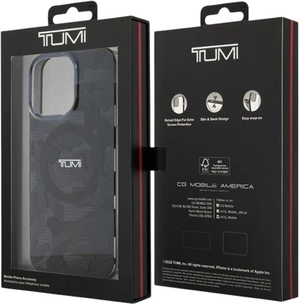 Etui TUMI Camo Print MagSafe do Apple iPhone 15 Pro Grey (TUHMP15LDLCAG) - obraz 8