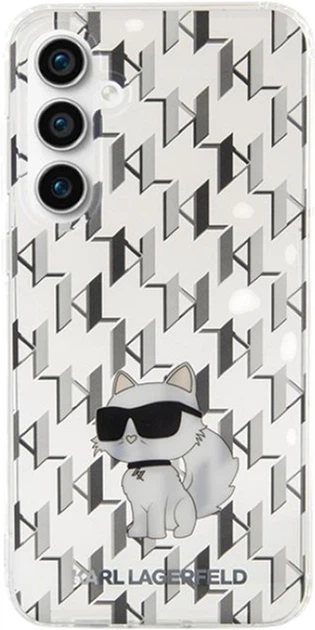 Etui Karl Lagerfeld Monogram Choupette do Samsung Galaxy S23 FE Transparent (KLHCS23FEHNCMKLT) - obraz 3