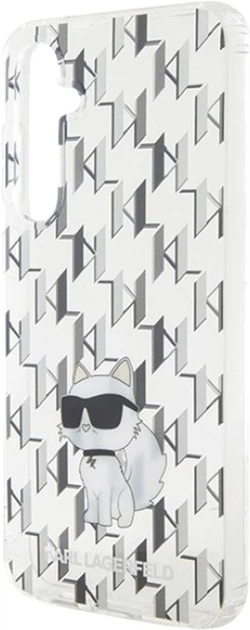 Etui Karl Lagerfeld Monogram Choupette do Samsung Galaxy S23 FE Transparent (KLHCS23FEHNCMKLT) - obraz 5