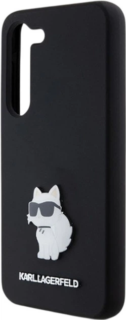 Etui Karl Lagerfeld Silicone Choupette Metal Pin do Samsung Galaxy S23 Black (KLHCS23SSMHCNPK) - obraz 6