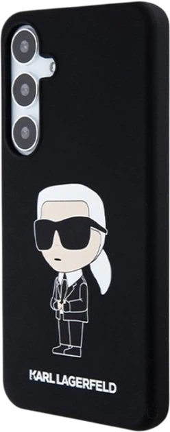 Etui Karl Lagerfeld Silicone Ikonik do Samsung Galaxy S24 Plus Black (KLHCS24MSNIKBCK) - obraz 2