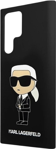Etui Karl Lagerfeld Silicone Ikonik do Samsung Galaxy S24 Ultra Black (KLHCS24LSNIKBCK) - obraz 6