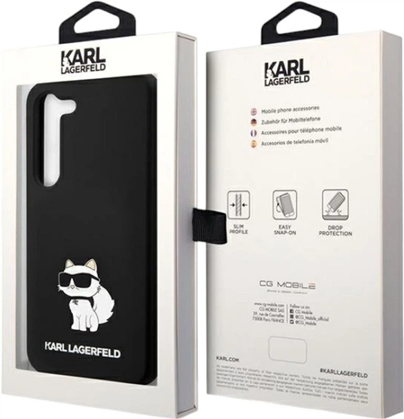 Etui Karl Lagerfeld Silicone Choupette do Samsung Galaxy S24 Black (KLHCS24SSNCHBCK) - obraz 8