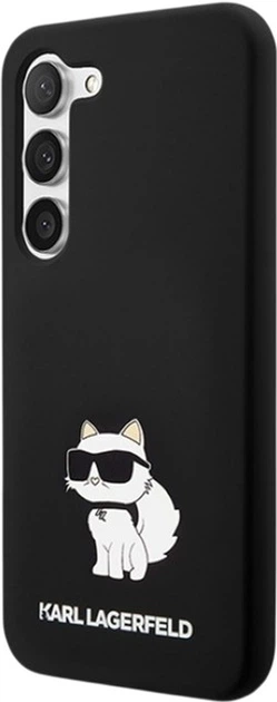 Etui Karl Lagerfeld Silicone Choupette do Samsung Galaxy S24 Plus Black (KLHCS24MSNCHBCK) - obraz 2