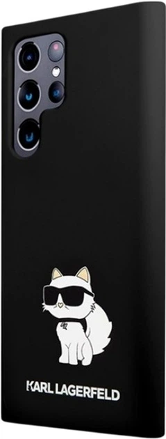 Etui Karl Lagerfeld Silicone Choupette do Samsung Galaxy S24 Ultra Black (KLHCS24LSNCHBCK) - obraz 2