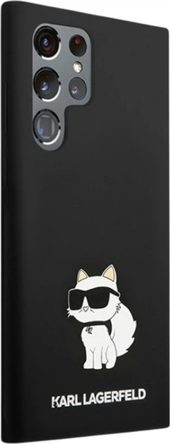 Etui Karl Lagerfeld Silicone Choupette do Samsung Galaxy S24 Ultra Black (KLHCS24LSNCHBCK) - obraz 4