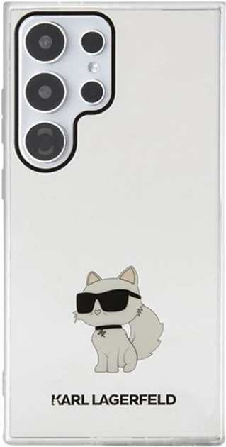 Etui Karl Lagerfeld IML Choupette do Samsung Galaxy S24 Ultra Transparent (KLHCS24LHNCHTCT) - obraz 3