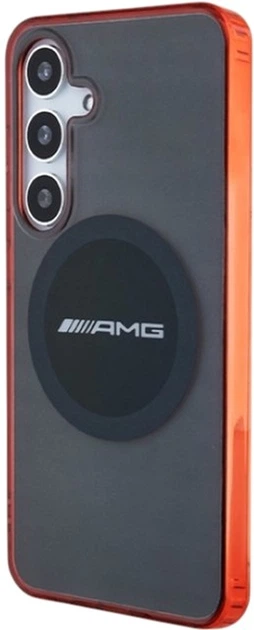 Etui AMG Transparent Bicolor MagSafe do Samsung Galaxy S24 Black (AMHMS24S23HBCK) - obraz 2