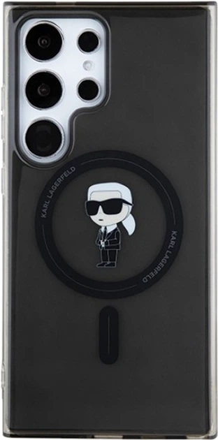 Etui Karl Lagerfeld IML Ikonik MagSafe do Samsung Galaxy S24 Ultra Black (KLHMS24LHFCKNOK) - obraz 3