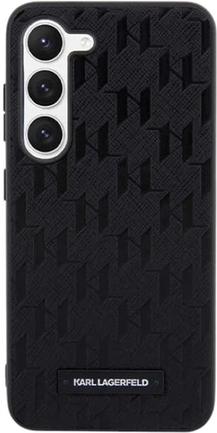 Etui Karl Lagerfeld Saffiano Mono Metal Logo do Samsung Galaxy S24 Black (KLHCS24SSAKLHPK) - obraz 3