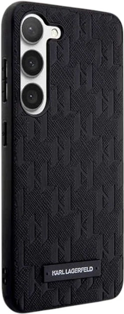 Etui Karl Lagerfeld Saffiano Mono Metal Logo do Samsung Galaxy S24 Black (KLHCS24SSAKLHPK) - obraz 4