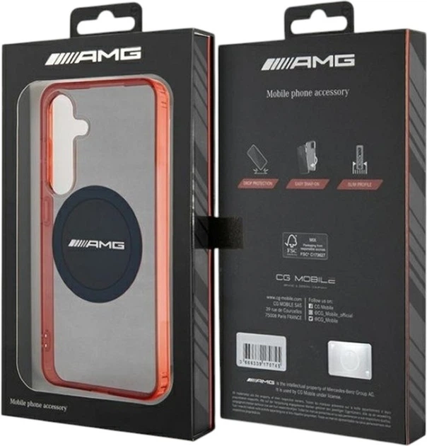 Etui AMG Transparent Bicolor MagSafe do Samsung Galaxy S24 Black (AMHMS24S23HBCK) - obraz 8