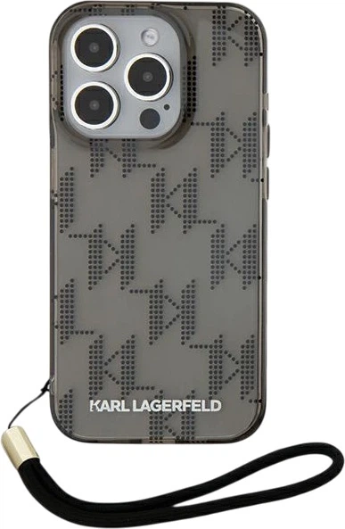 Панель Karl Lagerfeld IML Mono KL Pattern & Cord для Apple iPhone 15 Pro Max Silver (3666339258276) - зображення 2