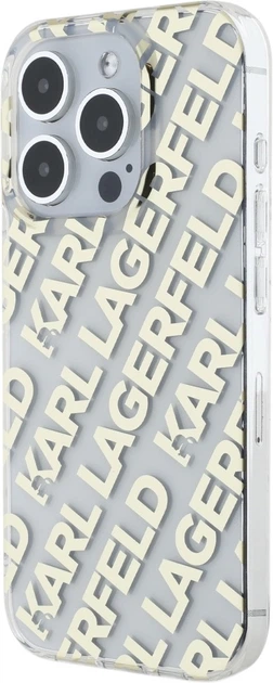 Панель Karl Lagerfeld IML Fullover Logo для Apple iPhone 15 Pro Max Golden (3666339258696) - зображення 2