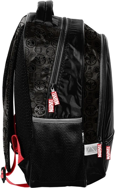 Шкільний рюкзак Paso Marvel Captain America 38 x 28 x 15 см 18 л Чорний (5903162132785) - зображення 2