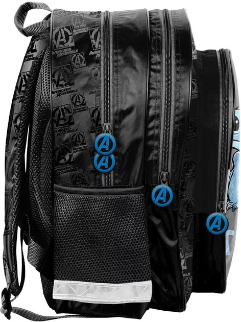 Шкільний рюкзак Paso Marvel Avengers 39 x 29 x 16 см 18 л Чорний (5903162132853) - зображення 2