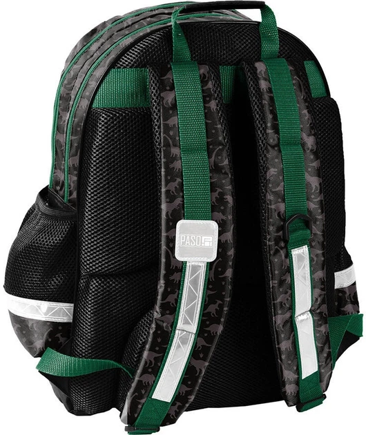Шкільний рюкзак Paso Danger Динозавр 38 x 29 x 16 см 18 л Чорний (5903162134604) - зображення 3