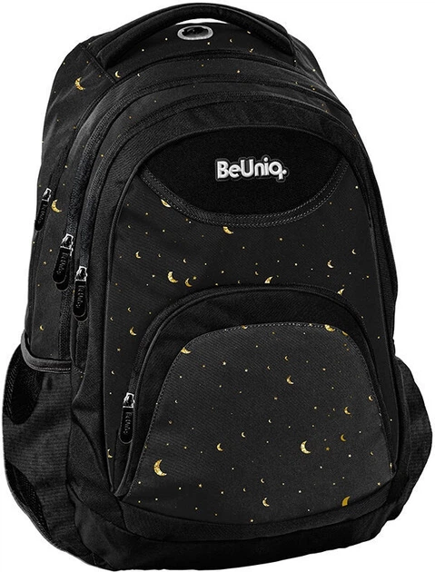 Шкільний рюкзак Paso Beuniq Black and Gold Moon 41 x 31 x 16 см 20 л (5903162139166) - зображення 1