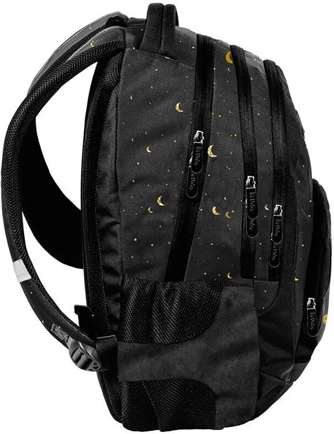 Шкільний рюкзак Paso Beuniq Black and Gold Moon 41 x 31 x 16 см 20 л (5903162139166) - зображення 2