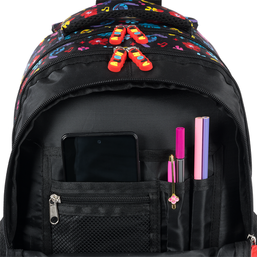 Шкільний рюкзак St.Majewski Stitch Aloha 40 x 28 x 18 см 22 л Чорний (5903235679865) - зображення 4