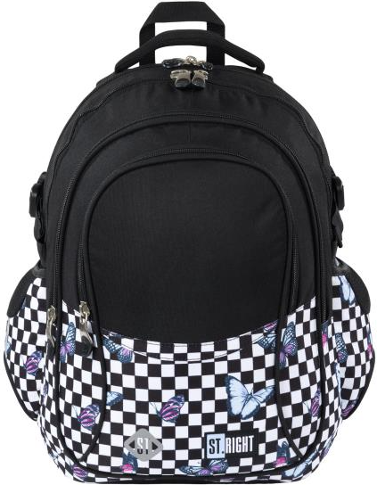 Шкільний рюкзак St.Majewski Chessboard Butterflies 43 x 32 x 21 см 22 л (5903235680434) - зображення 1