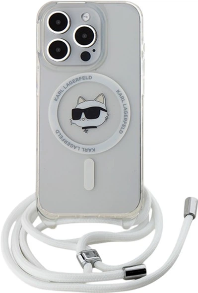 Панель Karl Lagerfeld IML Choupette Head & Cord Magsafe для Apple iPhone 15 Pro Max Transparent (KLHMP15XHCCHNT) - зображення 2