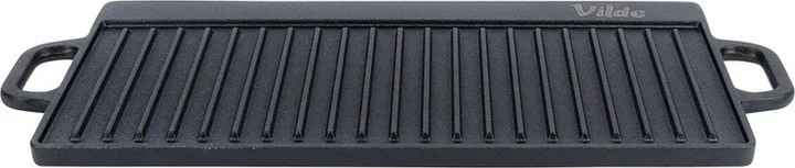 Patelnia grillowa Vilde żeliwna dwustronna 50.5 x 23.5 cm (5904316487836) - obraz 5