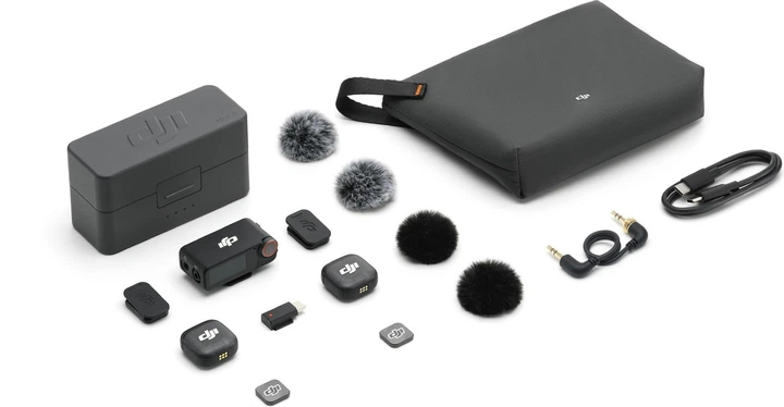 System mikrofonów bezprzewodowych DJI MIC 3 (2 TX + 1 RX + Etui ładujące) (CP.RN.00000480.01) - obraz 10