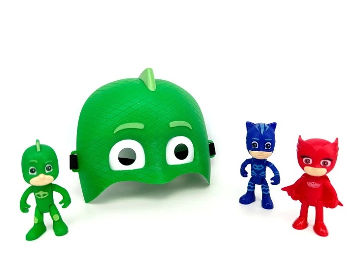 Игровой набор PJ Masks «Герои в масках» Маска Гекко зеленая со светом + 3 фигурки героев 10 см - Фото 3 Игровой набор PJ Masks «Герои в масках» Маска Гекко зеленая со светом + 3 фигурки героев 10 см - изображение 3