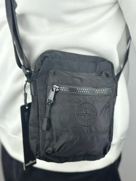 Сумка через плечо Stone Island чёрная. - Фото 1 Сумка через плечо Stone Island чёрная. - изображение 1