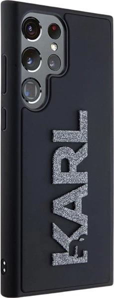 Etui plecki Karl Lagerfeld 3D Rubber Glitter Logo do Samsung Galaxy S24 Ultra Black (3666339259105) - obraz 3