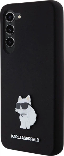Etui plecki Karl Lagerfeld Silicone Choupette Metal Pin do Samsung Galaxy S24+ Black (3666339259181) - obraz 2