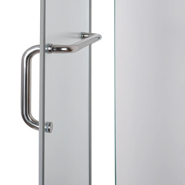 Душевая кабина с низким поддоном Mixxus LINES SCT01-90x90x198-TR GRAPHITE прозрачное стекло 6мм (MI6914) - изображение 9